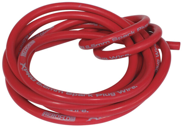 AEROFLOW IGNITION WIRE 5 METRE RED SPIROL CORE WIRE 5M
