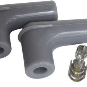 AEROFLOW SPARK PLUG BOOTS & TERMINALS 90 DEG 2 BOOTS,TERMINALS GREY