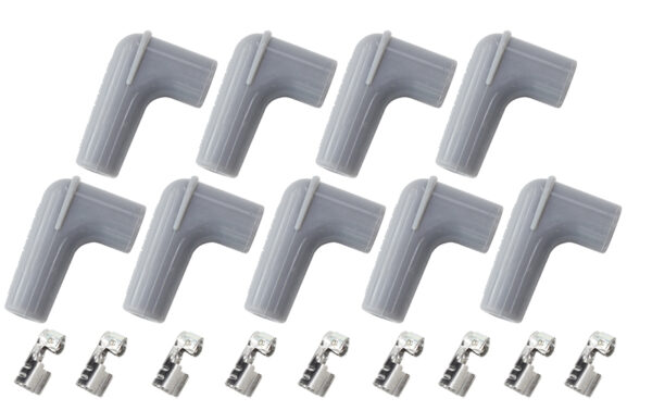 AEROFLOW 9 X SPARK PLUG BOOTS,TERMINALS90 DEG. 9 BOOTS & 9 TERMINALS AF4530-8850