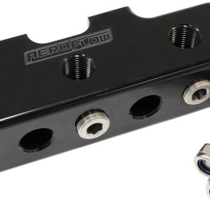 AEROFLOW PRESSURE SENSOR BLOCK BLACK 9 x 1/8" NPT PORT MOUNT LOG