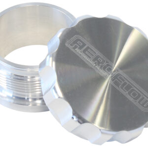 Aeroflow 1.5" Alum Weld Bung And Cap Raw Alloy Finish