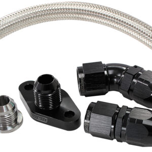 AEROFLOW UNIVERSAL TURBO DRAIN KIT SUITS TURBO WITH 38MM CENTRES