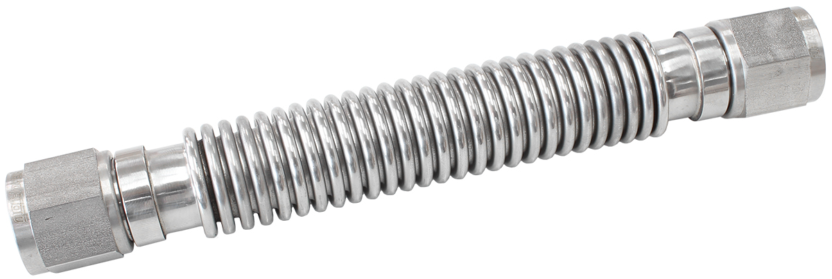 AEROFLOW FLEXIBLE TURBO DRAIN HOSE S/S FEMALE 2 x -10AN 300MM LONG