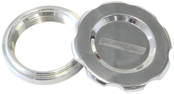 Aeroflow 1.5" Weld Bung And Polishd Caplow Profile Female Weld-On