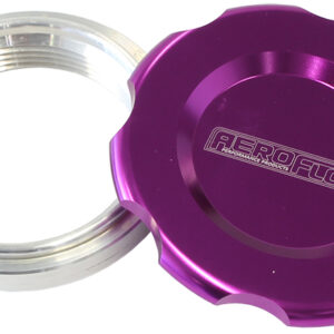 Aeroflow 1.5" Weld Bung And Purple Cap Low Profile Female Weld-On