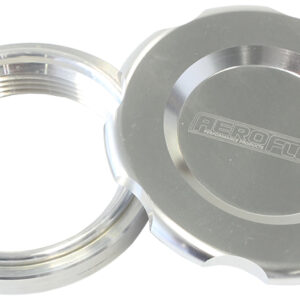 Aeroflow 1.5" Weld Bung And Silver Cap Low Profile Female Weld-On