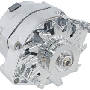AEROFLOW GM CHROME 100 AMP 1 OR 3 WIRE CHEV STYLE ALTERNATOR