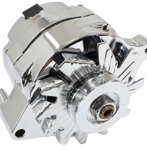 AEROFLOW FORD ALTERNATOR 140 AMP 1 OR 3 WIRE CHROME