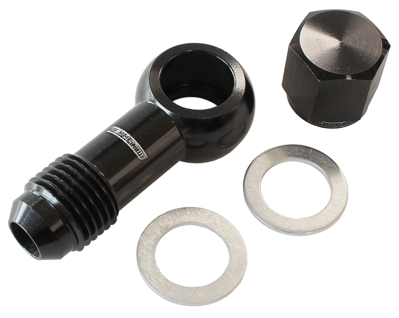 AEROFLOW AEROFLOW / BOSCH FUEL PUMP BANJO KIT TO -6AN INC WASHERS AF49-1034BLK