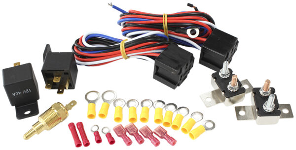 AEROFLOW TWIN ELECTRIC FAN/ PUMP RELAYSRELAYS AND WIRING KIT DUAL TWO