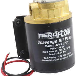 Aeroflow Electric Oil Transfer / Scavenge Gear Pump, 8LPM