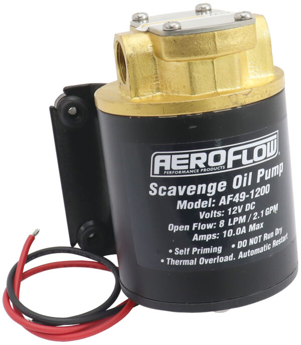 Aeroflow Electric Oil Transfer / Scavenge Gear Pump, 8LPM