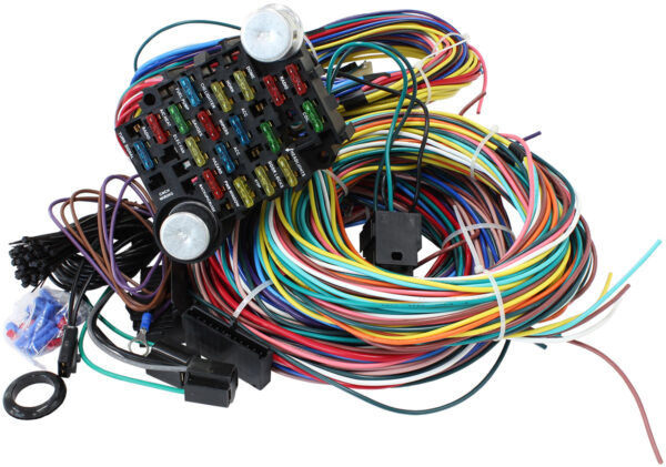 AEROFLOW 21 CIRCUIT UNIVERSAL WIRING HARNESS 21 FUSE 12V