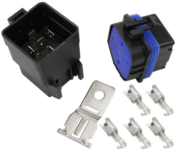 AEROFLOW 40 AMP WEATHERPACK RELAY PLUG KIT WEATHER SEALED 12 AWG WIRE