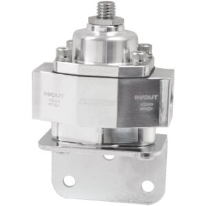 AEROFLOW Billet Bypass Fuel Pressure Regulator, 4.5-9psi Adjustable, 3/8" NPT, Polished