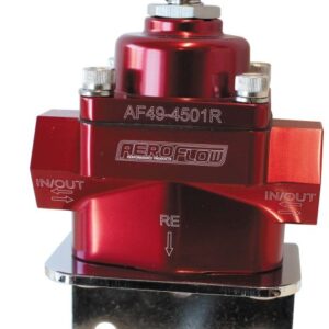Aeroflow Bypass Reg 4.5-9 Psi Adjustabl-8 ORB Ports Bottom Return AF49-4501R