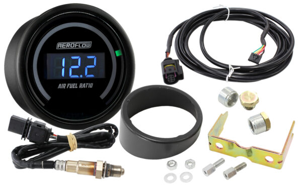 AEROFLOW AIR FUEL RATIO GAUGE KIT DIGITAL WIDE BAND AFR SENSOR