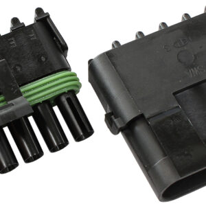 Aeroflow AF49-8506 Weatherpack 6-pin electrical connector kit with male and female housings