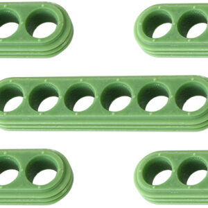 Aeroflow AF49-8536 replacement silicone weatherpack seals in a 5-pack for 6-pin motorsport electrical connectors.