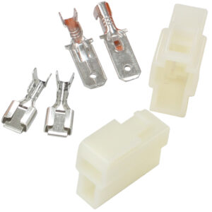AEROFLOW 2 PIN ELECTRICAL CONNECTOR AUTOMOTIVE SPADE STYLE