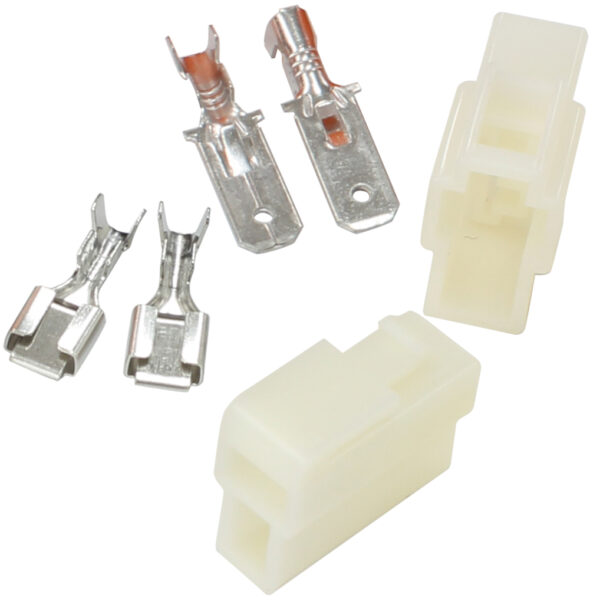 AEROFLOW 2 PIN ELECTRICAL CONNECTOR AUTOMOTIVE SPADE STYLE