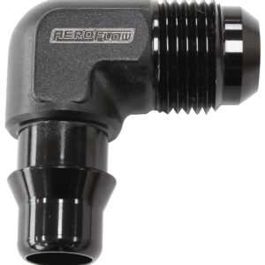 AEROFLOW LSA S/CHARGER WATER FITTING 90DEG TO -10AN CLIP IN MALE