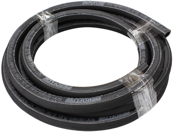 AEROFLOW BLACK PUSH LOCK HOSE -12 3/4"4.5M RUBBER 19mm ID 25.4mm OD