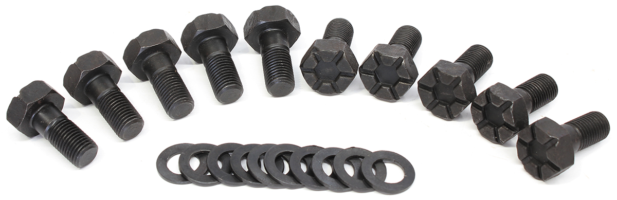 AEROFLOW FORD 9" RING GEAR BOLT SET 1.070" UHL 10 PACK