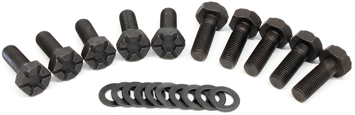 AEROFLOW FORD 9" RING GEAR BOLT SET 1.125" UHL 10 PACK
