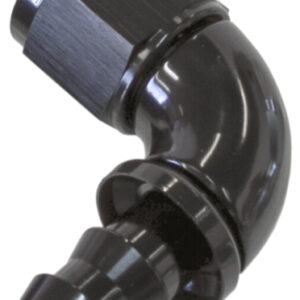 Aeroflow -4AN 90 Deg Full Flow Push Locblack Full Flow Push Lock