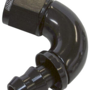 Aeroflow -6AN 120 Deg Full Flow Push Loblack Full Flow Push Lock