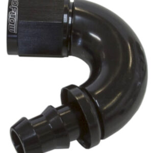 Aeroflow -10AN 150 Deg Full Flow Push Lblack Full Flow Push Lock