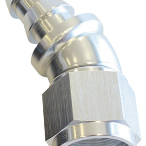 Aeroflow -10AN 30 Deg Full Flow Push Losilver Full Flow Push Lock