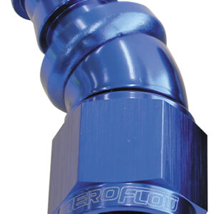 Aeroflow -12AN 30 Deg Full Flow Push Loblue Full Flow Push Lock