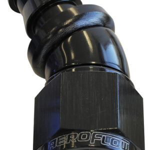 Aeroflow -12AN 30 Deg Full Flow Push Loblack Full Flow Push Lock