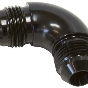 Aeroflow -10AN 90 Deg Male Flare Union Black Full Flow No Restriction