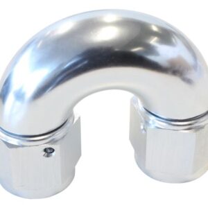 Aeroflow -10AN 180 Deg Swivel Coupler Silver Billet Full Flow 1Piece