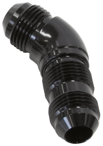 Aeroflow 45 Deg Bulkhead -12AN Ful Flowblack No Retrictio Nut Seperat