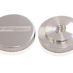 AEROFLOW AIR CLEANER NUT 1/4" POLISHED FEMALE THREAD 1/4" UNC