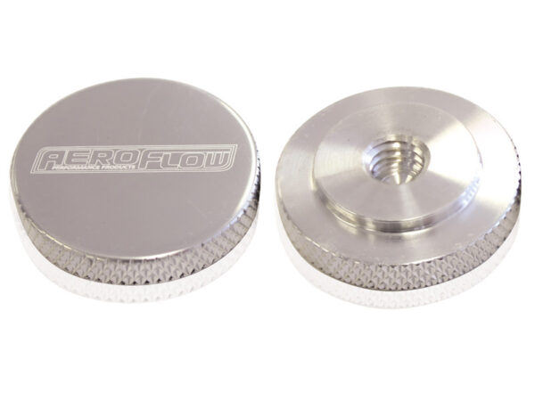 AEROFLOW AIR CLEANER NUT 5/16" POLISHEDFEMALE THREAD 5/16" UNC
