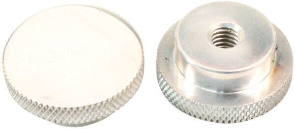 AEROFLOW AIR CLEANER NUT 1/4" POLISHED LOW PROFILE TALL STEP 1/4" UNC