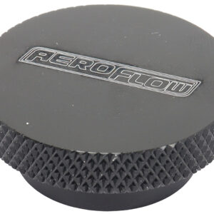 AEROFLOW AIR CLEANER NUT 1/4" BLACK LOW PROFILE TALL STEP 1/4" UNC
