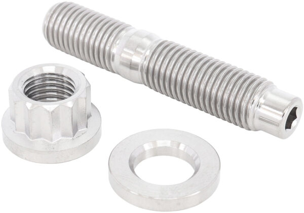 AEROFLOW M10 TITANIUM STUD WASHER NUT KIT M10X1.25mm HEADER BOLT