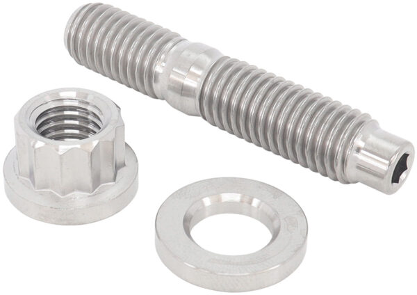 AEROFLOW M10 TITANIUM STUD WASHER NUT KIT M10X1.50mm HEADER BOLT