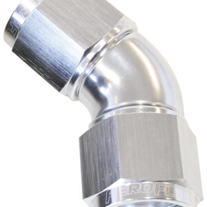 Aeroflow -10AN 45 Deg Swivel Coupler Silver Billet Full Flow 1 Piec