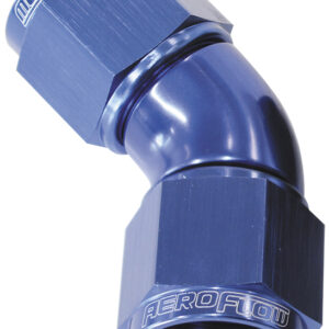 Aeroflow -16AN 45 Deg Swivel Coupler Blue Billet Full Flow 1 Piece