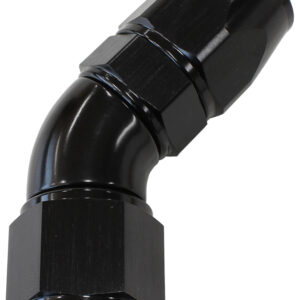Aeroflow 45 Deg -12AN Full Flow Teflon Hose End Black 1 Piece Fullflo