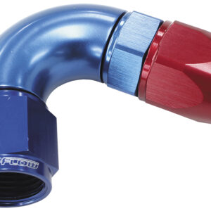Aeroflow 120 Deg -6AN Full Flow Teflon Hose End Blue 1 Piece Fullflow