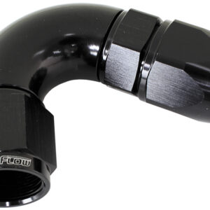 Aeroflow 120 Deg -12AN Full Flow Teflonhose End Black 1 Piece Fullflo