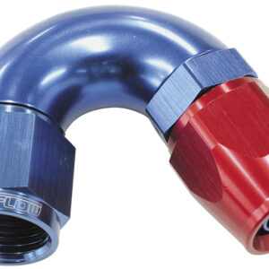 Aeroflow 150 Deg -6AN Full Flow Teflon Hose End Blue 1 Piece Fullflow